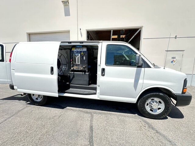 CARPET CLEANING VAN FULLY LOADED, NEW MACHINE, LOW MILES ON VAN